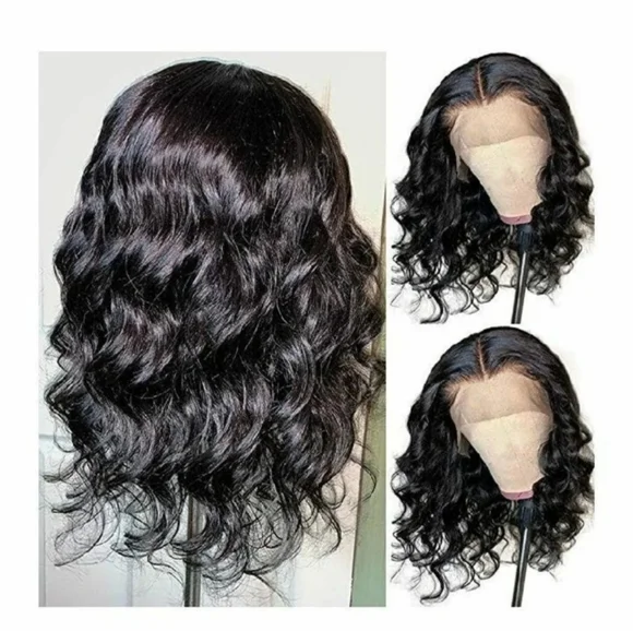 Short Bob Natural Wave Lace Front Wig